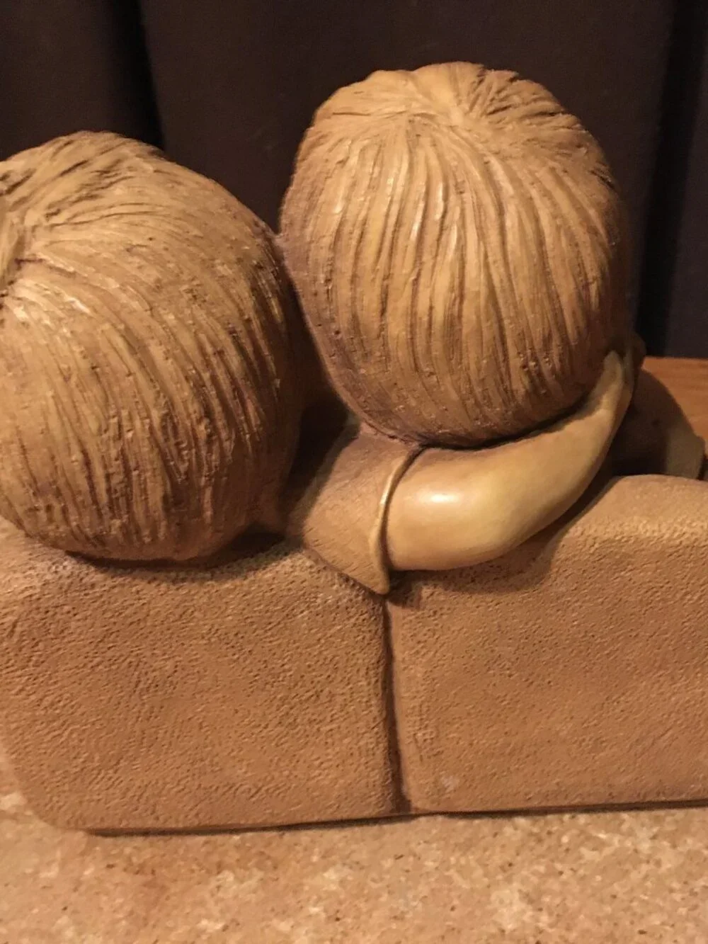 FANNYKINS FIGURINE BILL MACK SOLAR STATUARY BACK OF THE BALCONY GIRL AND BOY